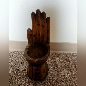 Hand Carved Wooden Multipurpose Storage